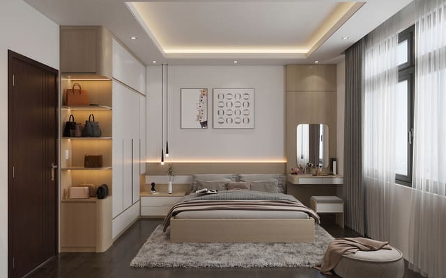 Chi tiết nội thất phòng ngủ chung cư Anh Tâm Dục Tú