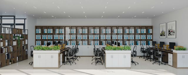 Góc nhìn tổng thể nội thất văn phòng Nhà máy DEPAK Thanh Hóa