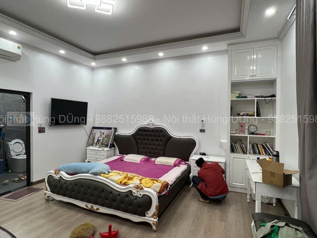 Phòng ngủ master nhà chú Hồng tại Sóc Sơn