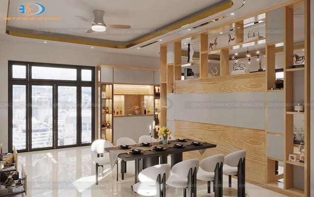 Tủ trang trí phòng ăn hiện đại Hải Dương