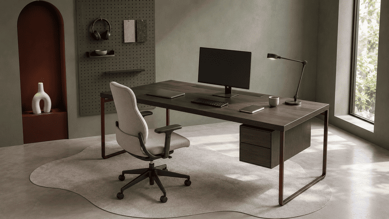 Mẫu bàn làm việc đẹp hiện đại và tiện dụng cho home office