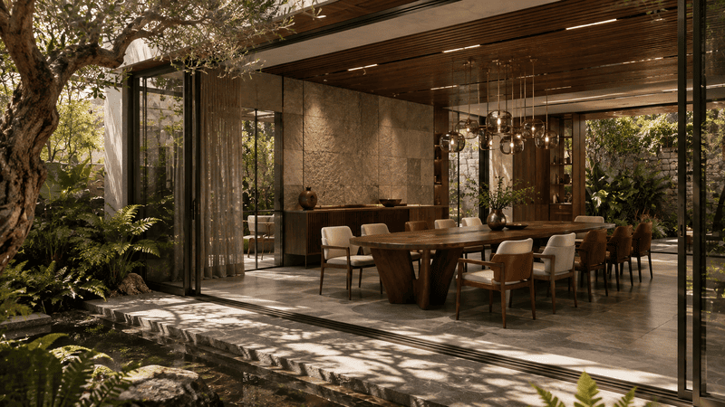 Xu hướng nội thất được ưa chuộng với không gian mở và phong cách Quiet Luxury hiện đại