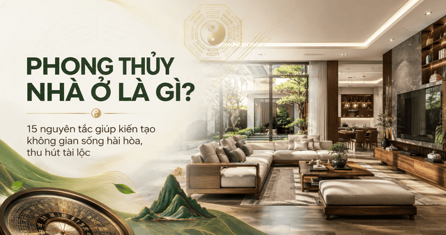 Phong thủy nhà ở giúp tạo không gian sống hài hòa và cân bằng